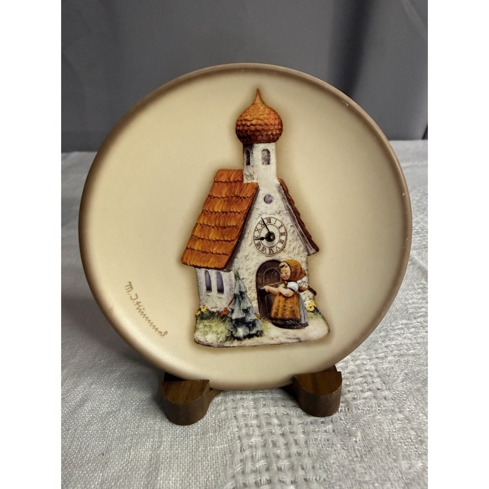 Vintage Hummel Chapel Time Motif Mini Plate HUM 886 Goebel Germany 1998 Decor